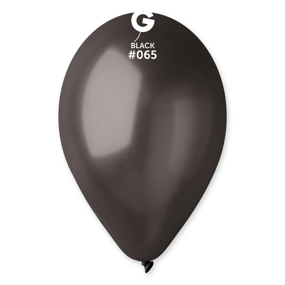 33 cm-es metál fekete gumi léggömb - 10 db / csomag