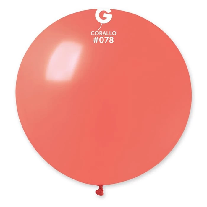 100 cm-es korall léggömb 1 db/cs