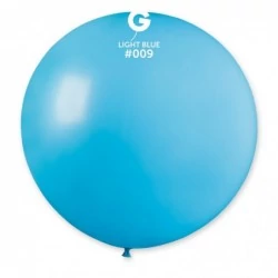 100 cm-es világoskék gumi léggömb
