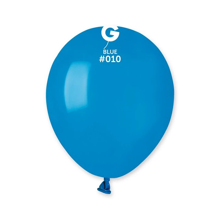 13 cm-es kék gumi léggömb - 100 db / csomag