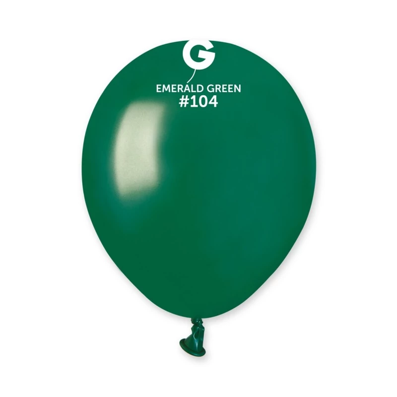 13 cm-es emerald green gumi léggömb - 100 db / csomag