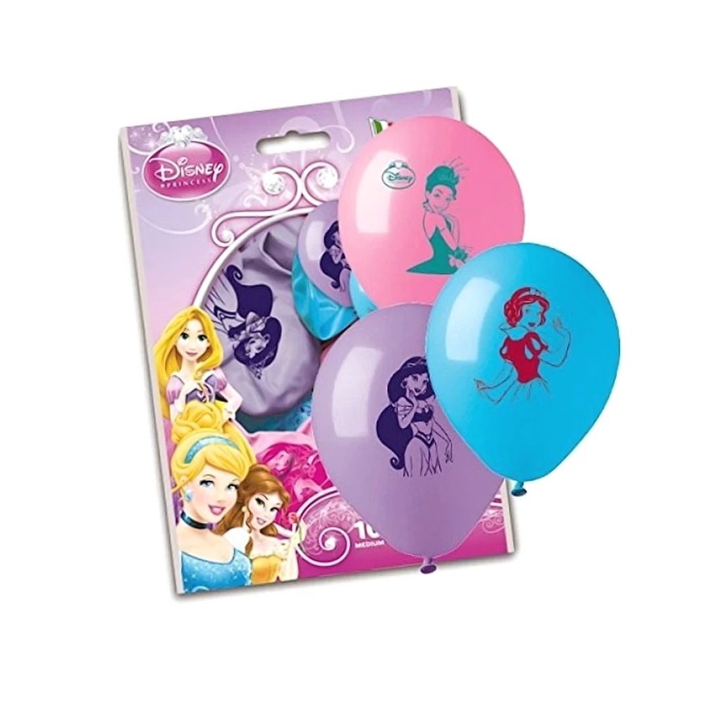 26 cm-es Princess gumi léggömb - 10 db / csomag