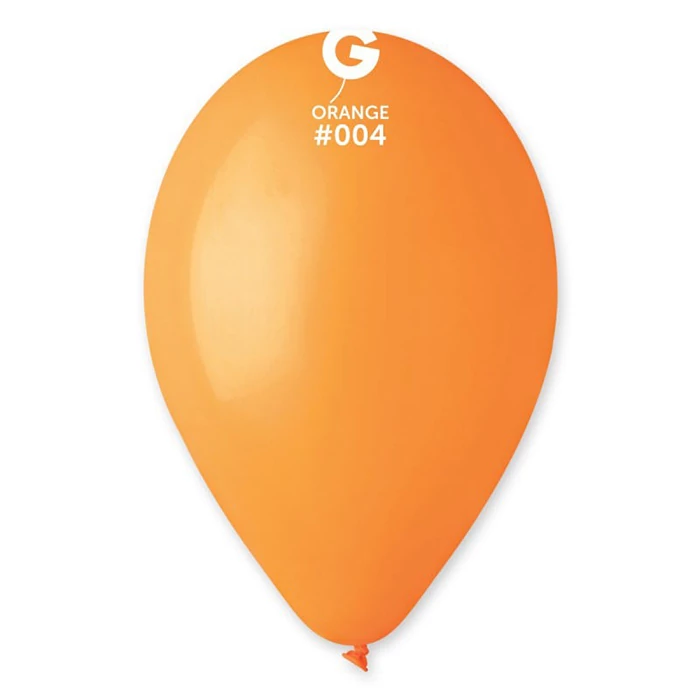 33 cm-es narancssárga gumi léggömb - 100 db / csomag