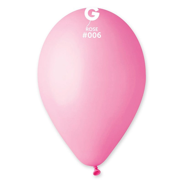 33 cm-es rózsaszín gumi léggömb - 100 db / csomag