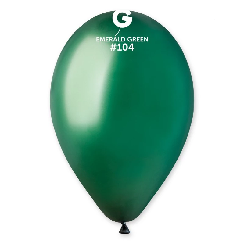 33 cm-es emerald green gumi léggömb - 100 db / csomag