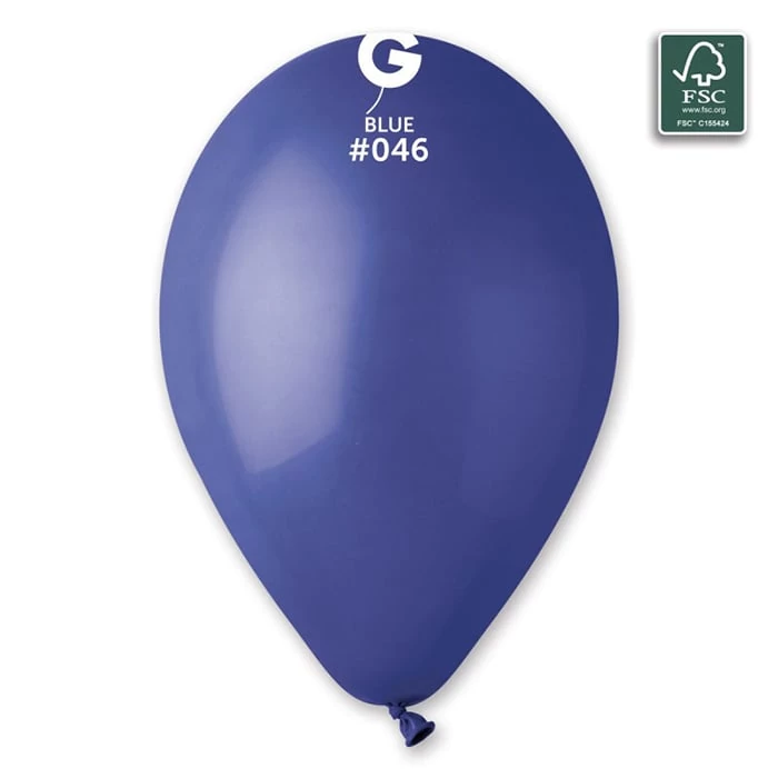 33 cm-es sötétkék gumi léggömb 10 db/cs
