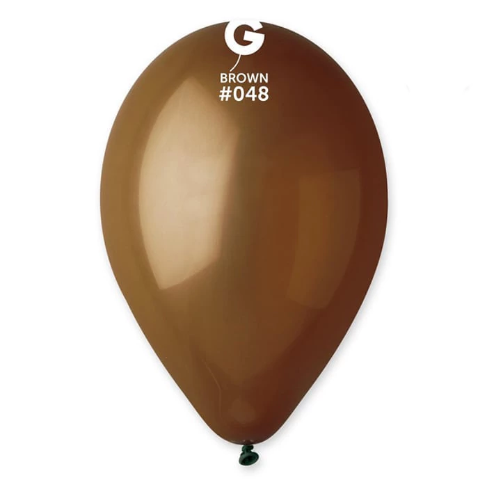33 cm-es barna gumi léggömb - 100 db / csomag