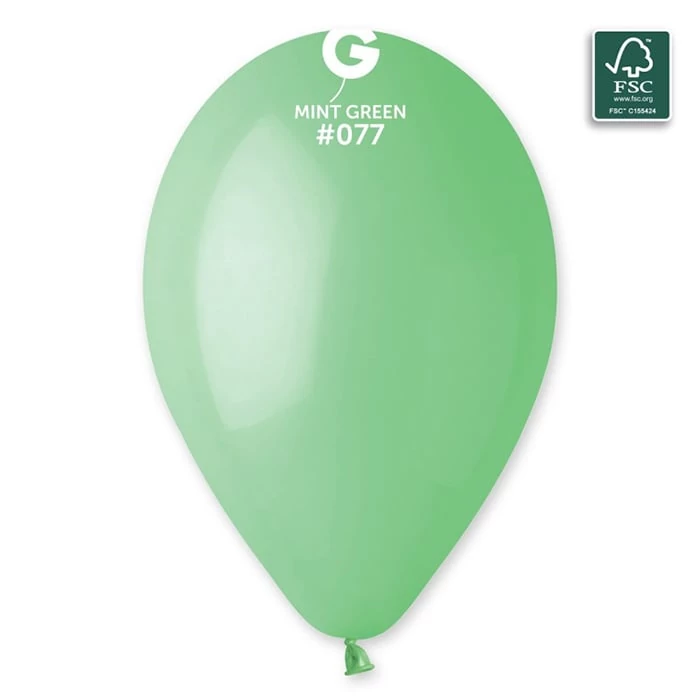 33 cm-es mentazöld gumi léggömb 10 db/cs