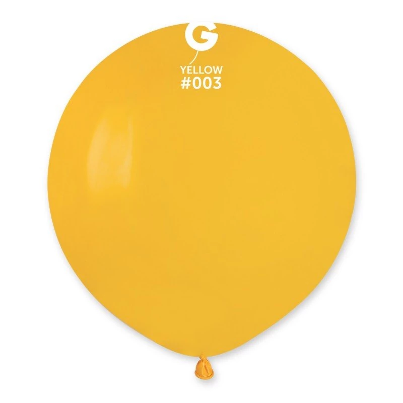 48 cm-es napsárga gumi léggömb - 50 db / csomag