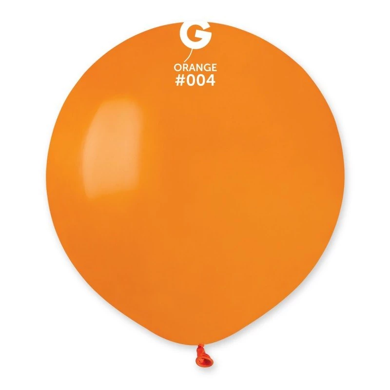 48 cm-es narancssárga gumi léggömb - 50 db / csomag