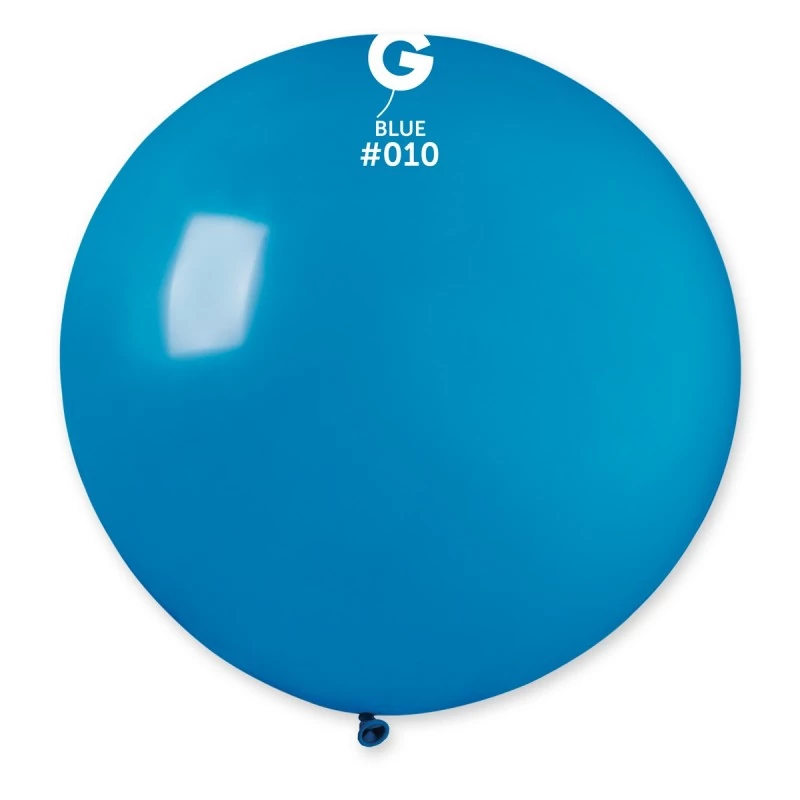 100 cm-es középkék gumi léggömb 2 db/cs