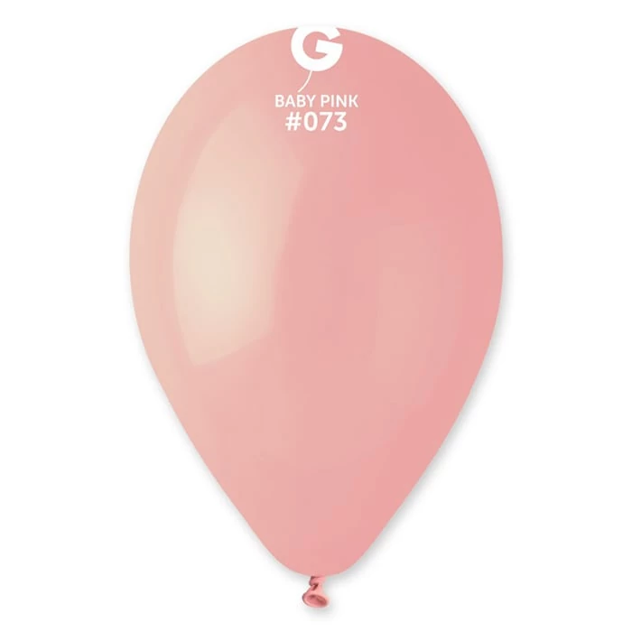 26 cm-es babarózsaszín gumi léggömb - 100 db / csomag