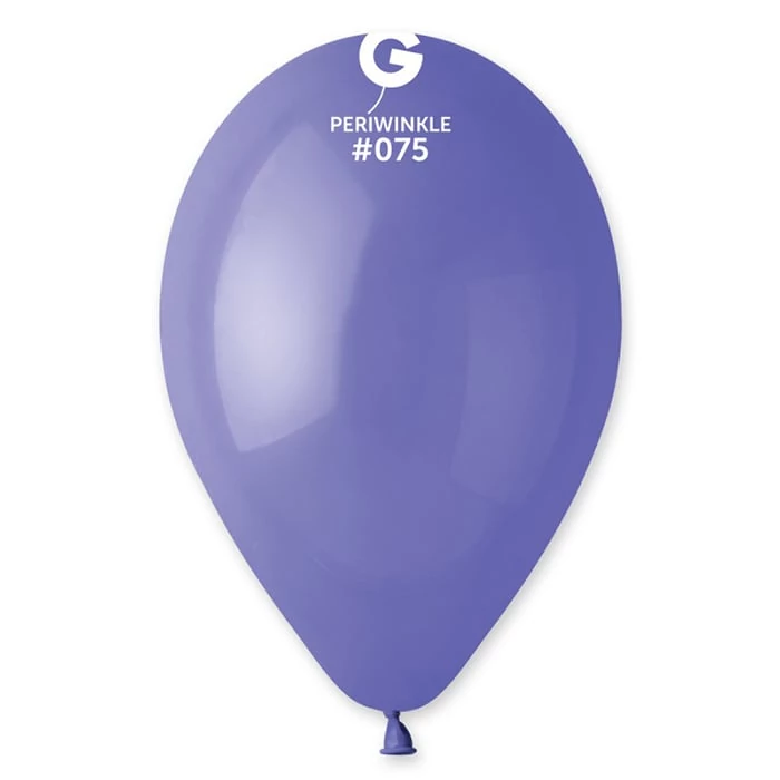26 cm-es kékeslila gumi léggömb - 100 db / csomag