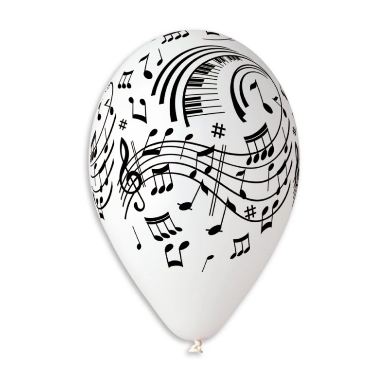 30 cm-es hangjegy printelt gumi léggömb - 100 db / csomag