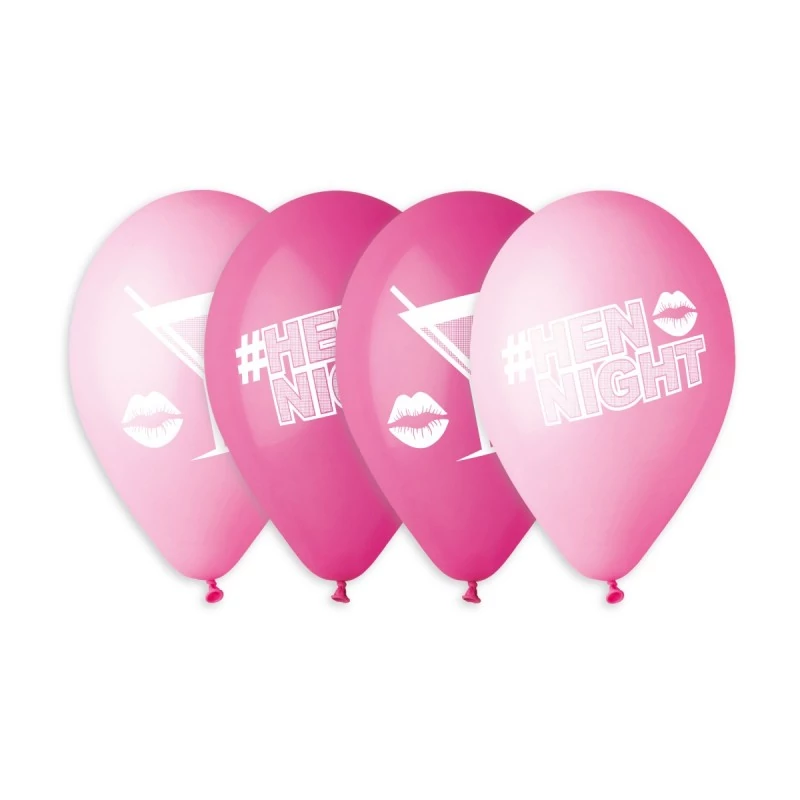 33 cm-es Hen Night printelt gumi léggömb - 50 db / csomag