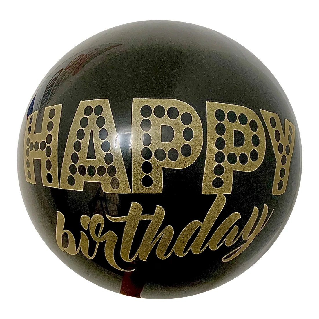 80 cm-es happy birthday ajándékos gumi léggömb
