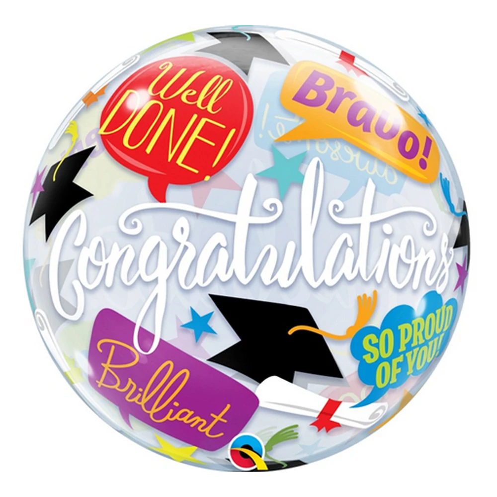 55 cm-es Congratulations  bubble lufi