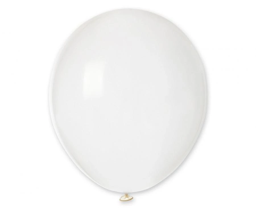 45 cm-es töltős, átlátszó gumi léggömb - 25 db / csomag