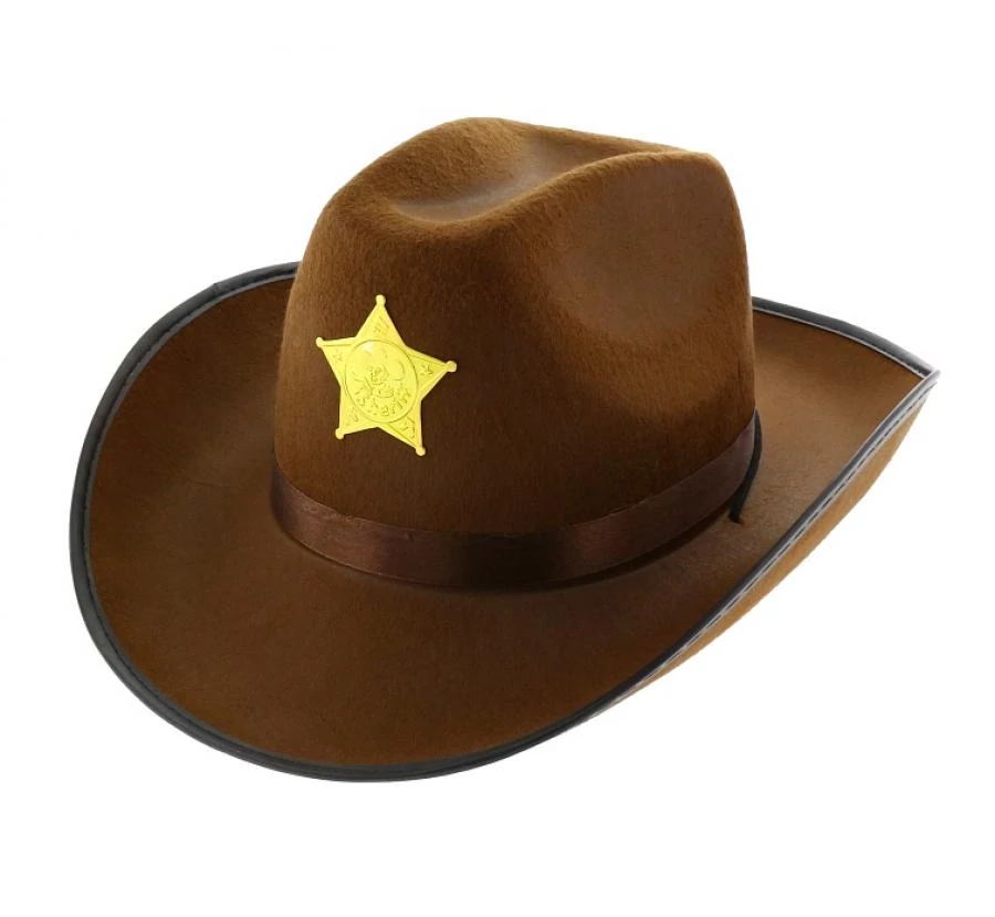 Barna cowboy kalap felnőtt