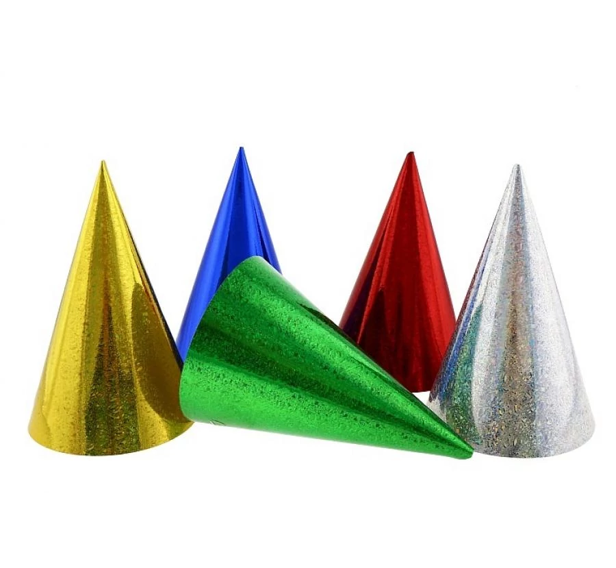 Hologramos csákó - 15 cm, 3 db / csomag