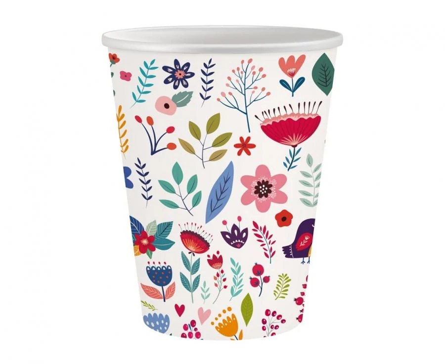 Pohár nyári motívumokkal - 250 ml, 6 db / csomag