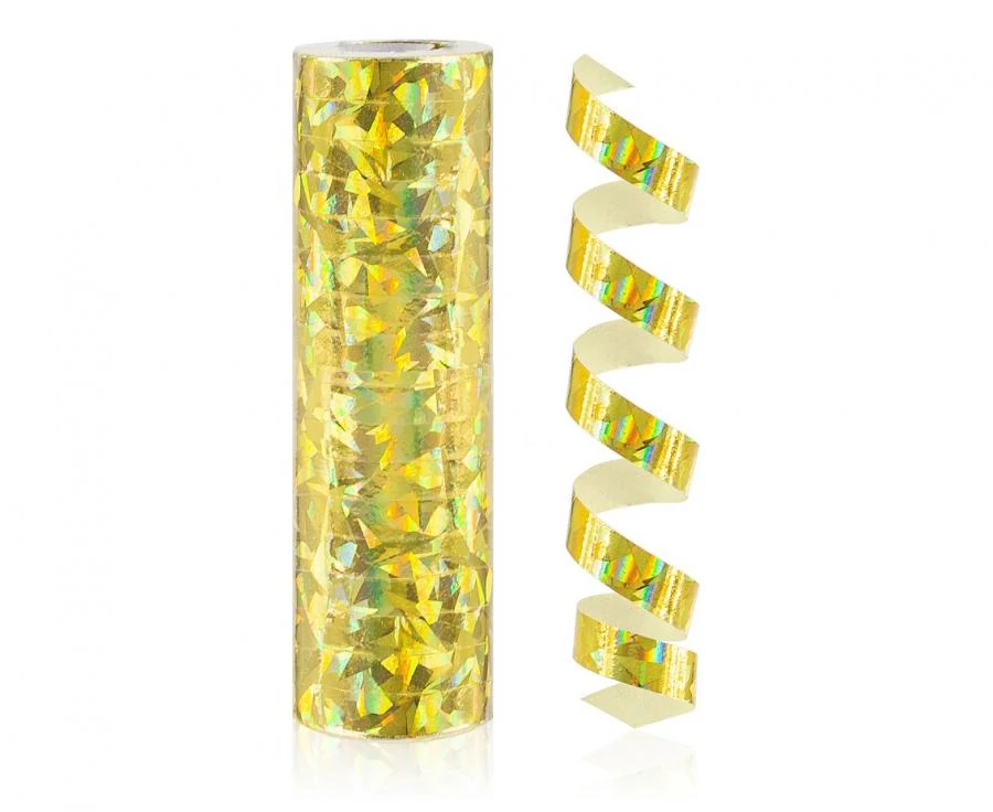 Hologramos szerpentin arany - 4 m