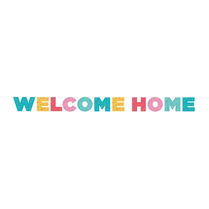 Welcome Home papír girland - 250 cm