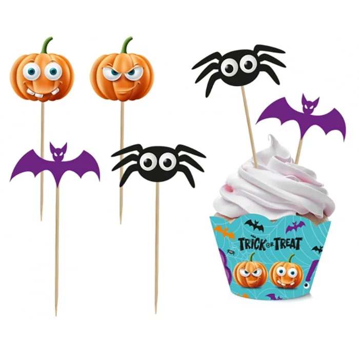 Trick or Treat süti papír beszúróval - 6-6 db / csomag