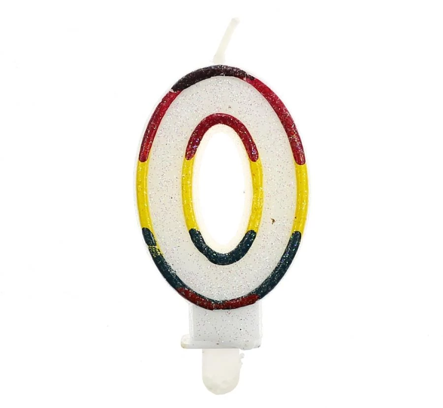 Számgyertya 0-ás 6 -  cm