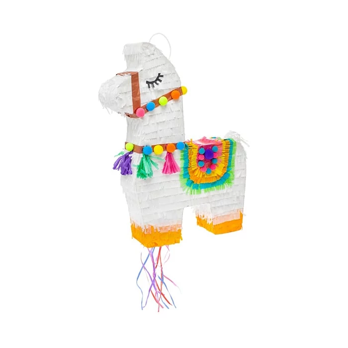 Láma piñata - 36 cm x 7,5 cm x 45 cm