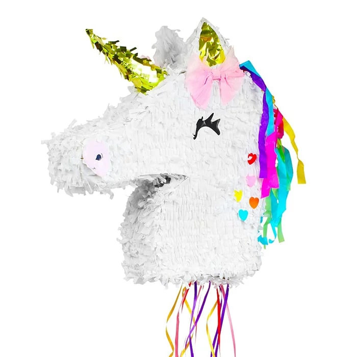 Unikornis piñata - 40 cm x 40 cm x 9,5 cm