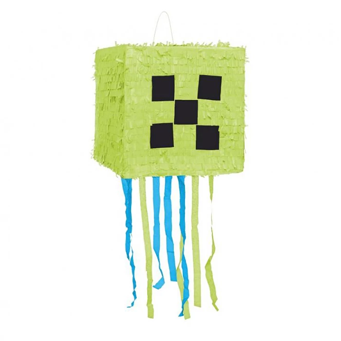 Pixel mintás piñata - 28 cm x 28 cm x 28 cm