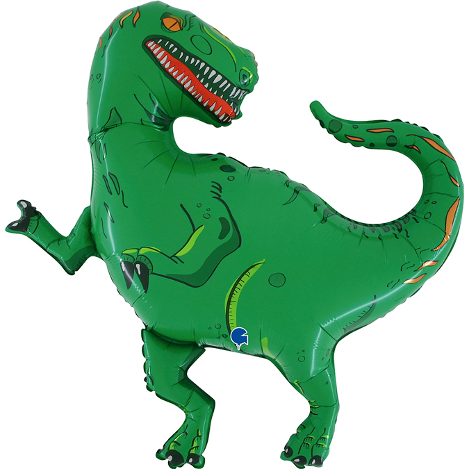 SuperShape - Zöld dinoszaurusz fólia lufi, 70 cm