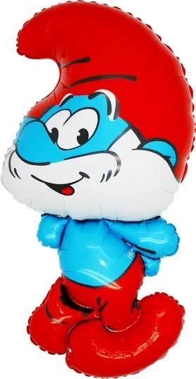 MiniShape - 30 cm-es Hupikék Törpapa fólia lufi