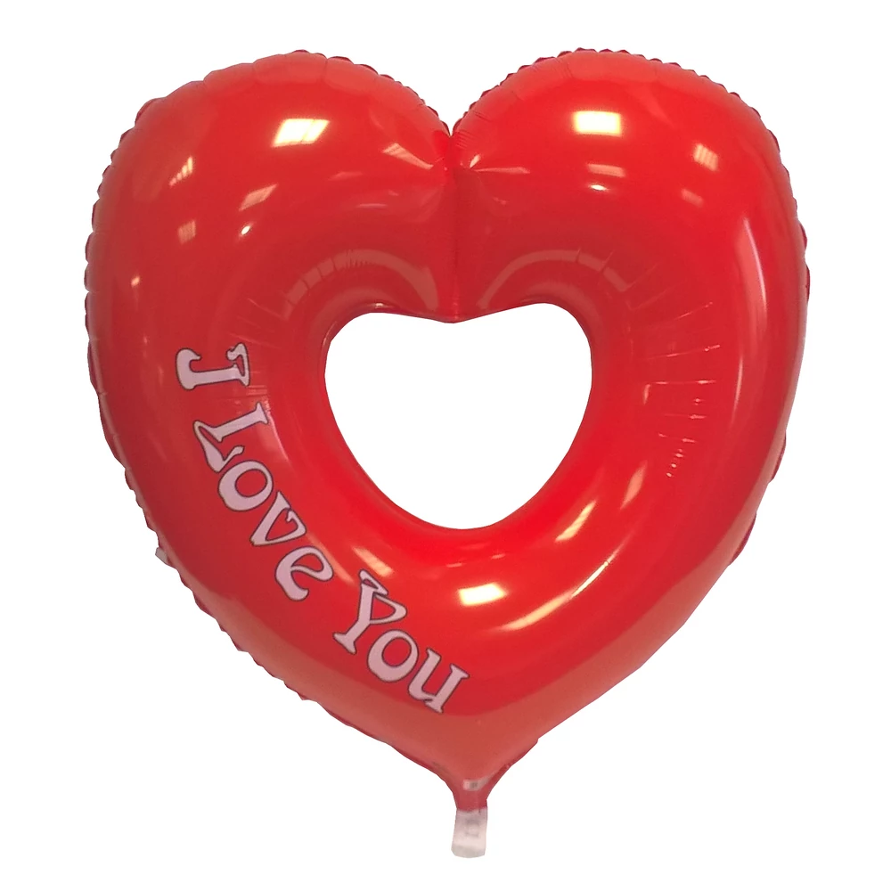 JumboShape - I love you feliratos, szív alakú fólia lufi