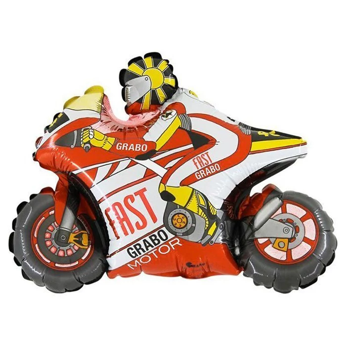Mini - Motor piros fólia lufi