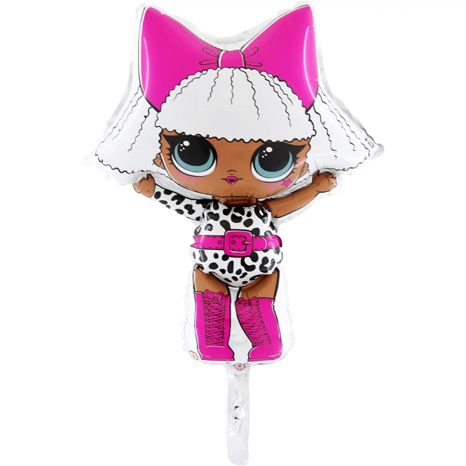 Mini - LOL pink masnis fólia lufi