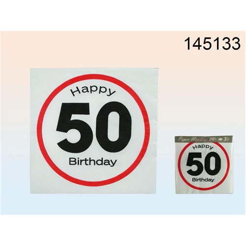 Lépd át a határt papír szalvéta HB 50, 33 x 33 cm, 3 rétegű 20 db/cs