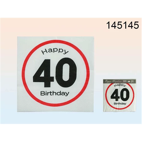 Lépd át a határt papír szalvéta HB 40, 33 x 33 cm, 3 rétegű 20 db/cs