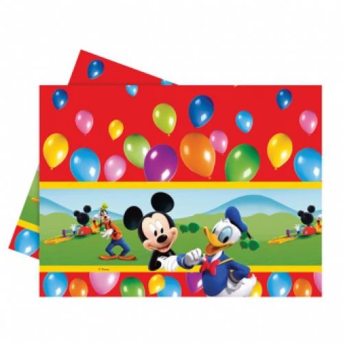 Mickey Party time műanyag asztalterítő 120 x 180 cm