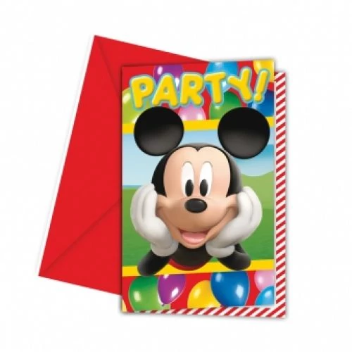 Mickey Party time meghívó 6 db/cs