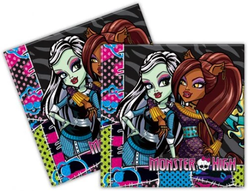 Monster High szalvéta 33 x 33 cm 2 rétegű 20 db/cs