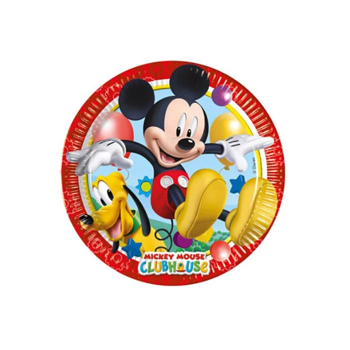 Mickey Playful tányér - 23 cm, 8 db / csomag