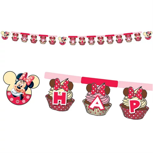Minnie Cafe Happy Birthday felirat