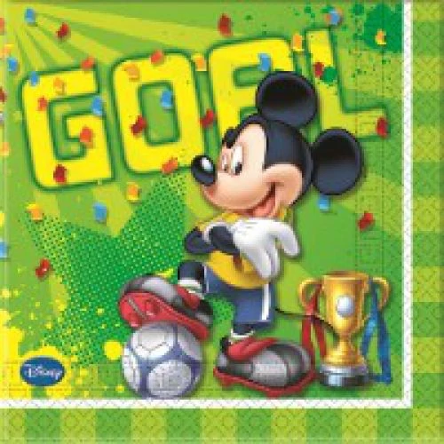 Mickey Goal szalvéta 33 x 33 cm 2 rétegű 20 db/cs