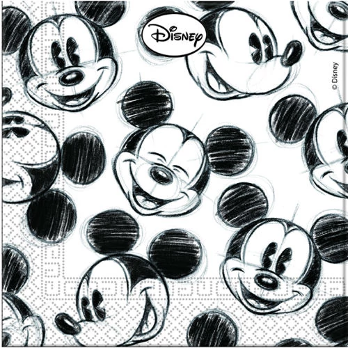 Mickey Face szalvéta 33 x 33 cm 2 rétegű 25 db/cs