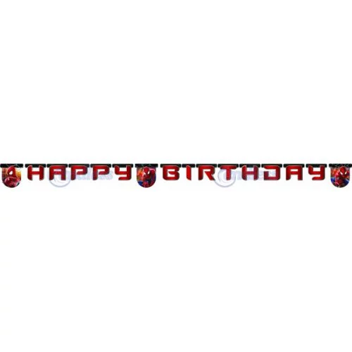 Pókember Amazing 2 Happy Birthday felirat