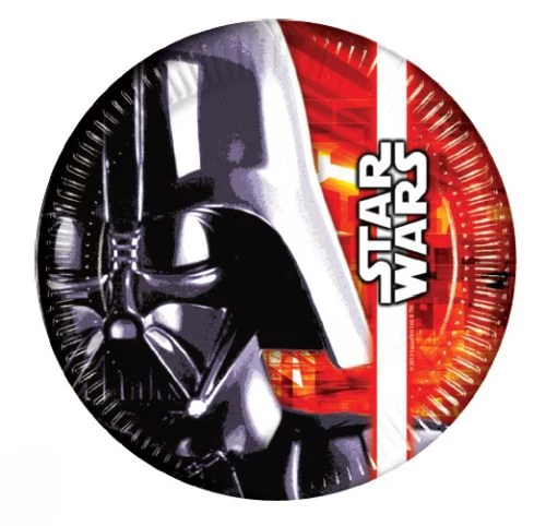Star Wars papírtányér, 23 cm - 8 db
