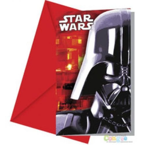 Star Wars meghívó 6 db/cs
