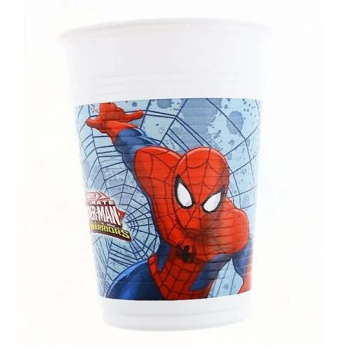 Pókember Web Warriors műanyag pohár 200 ml 8 db/cs